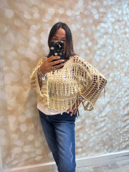 Boxy Fringed jumper