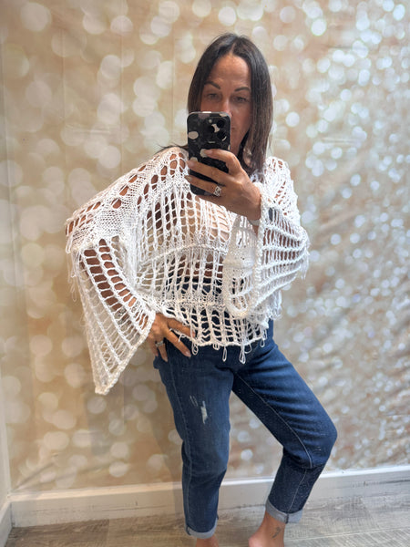 Boxy Fringed jumper