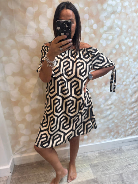 Silky Bardot Dress
