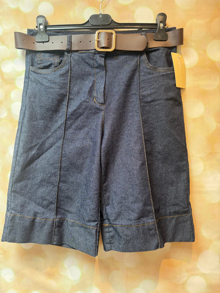 Denim Wide leg Shorts