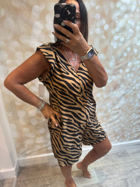 Silky Animal Playsuit