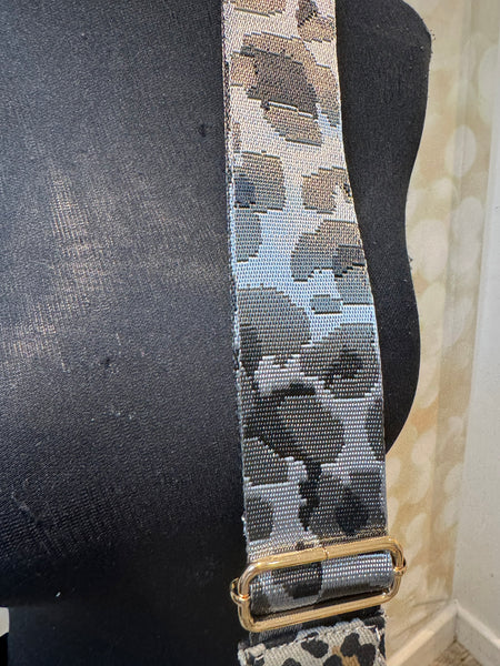 Across body Leopard Bag with leopard Strap