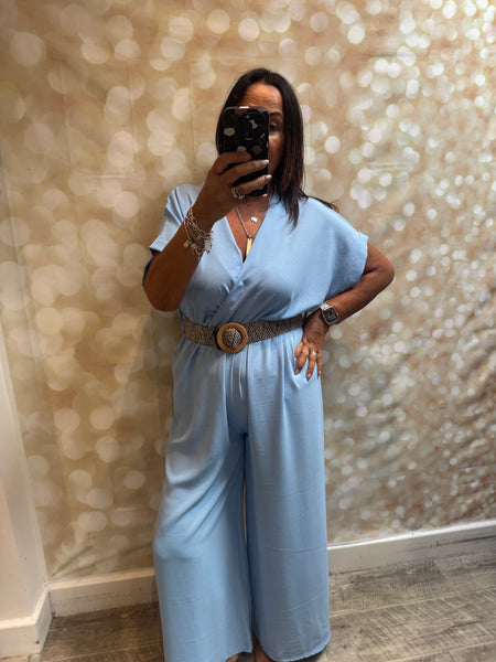 V Front Palazzo Jumpsuit