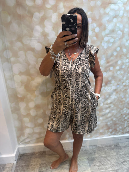 Silky Animal Playsuit