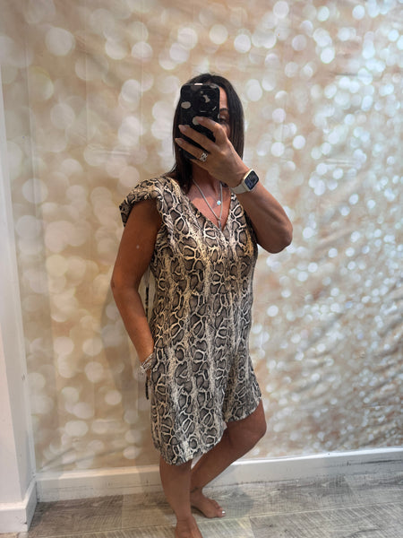 Silky Animal Playsuit