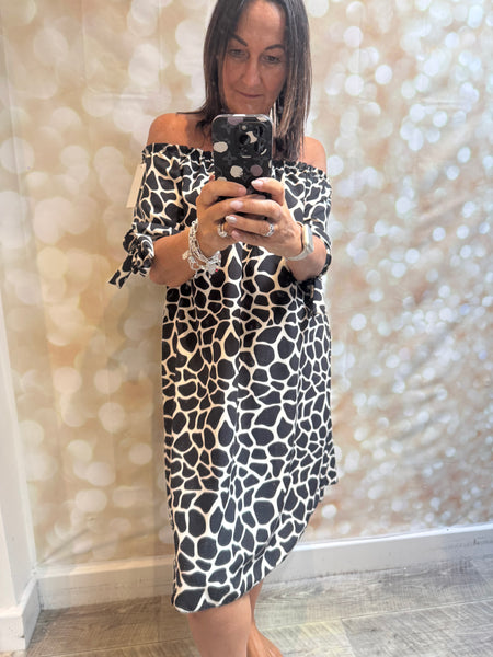 Silky Bardot Dress