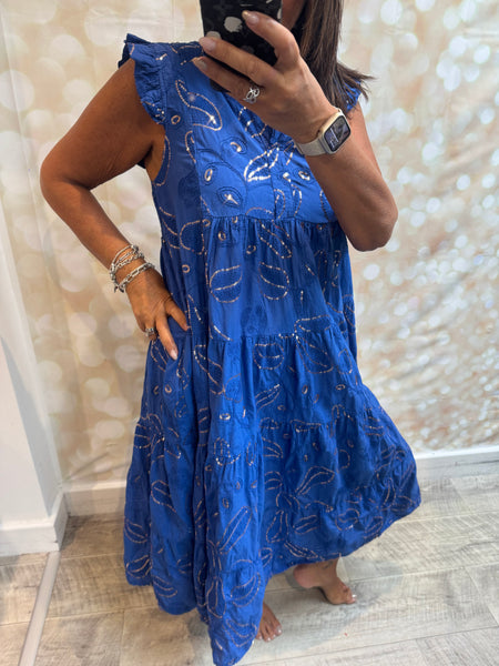 Studio Sequin Embellished  Midi Dress