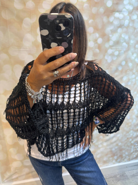 Boxy Fringed jumper