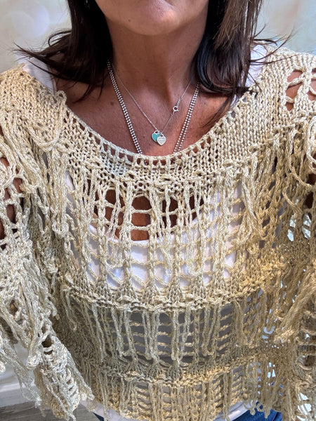 Boxy Fringed jumper