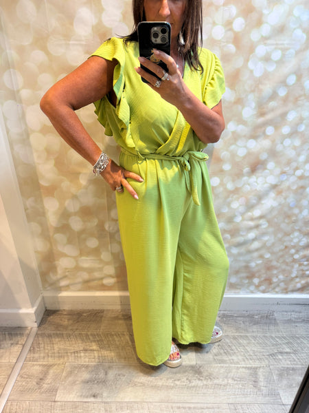 Wrap Over Palazzo Jumpsuit