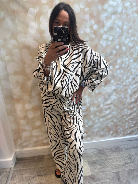 2 Piece Zebra Trouser / Tunic  set