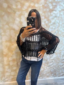 Boxy Fringed jumper