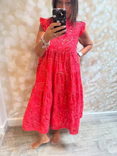 Studio Sequin Embellished  Midi Dress