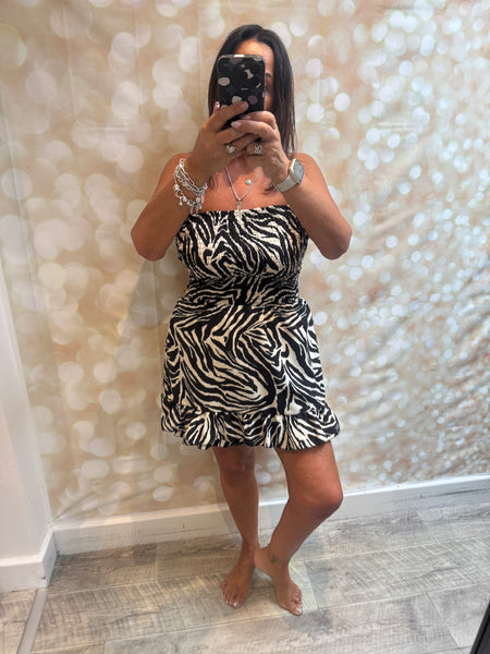 Bandeau Top Skort Playsuit