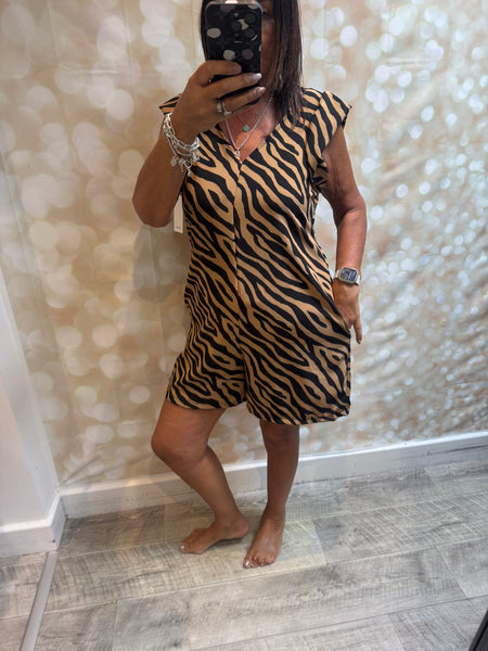 Silky Animal Playsuit