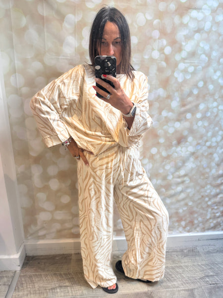 2 Piece Zebra Trouser / Tunic  set