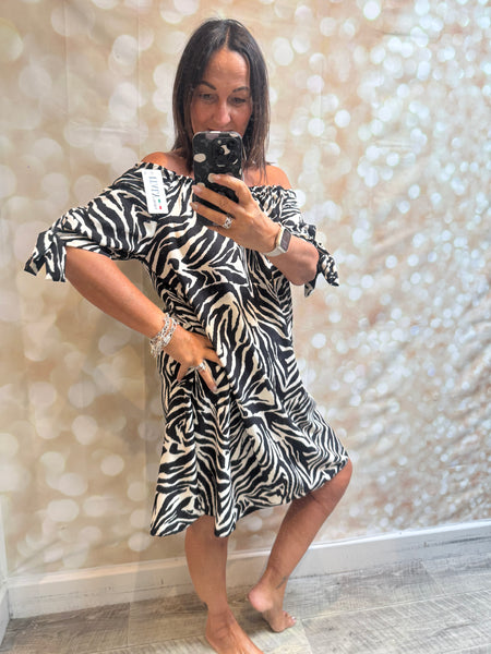 Silky Bardot Dress
