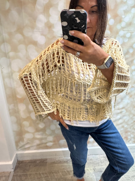 Boxy Fringed jumper