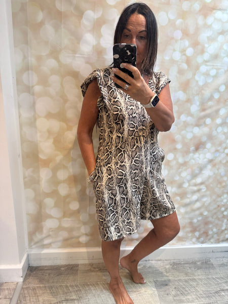 Silky Animal Playsuit
